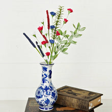 Load image into Gallery viewer, 18" Patriotic Carnation Blossom w/ Heather