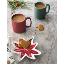 Load image into Gallery viewer, Poinsettia Christmas Dish