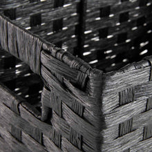 Load image into Gallery viewer, Black Paper Rope Baskets- S/2