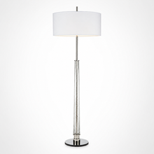 Load image into Gallery viewer, Hudson Nickel & Seeded Glass Lamp Collection
