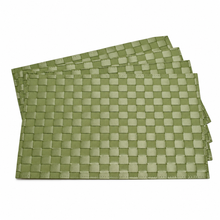 Load image into Gallery viewer, Cross Weave Vinyl Placemats Collection- S/2