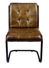 Load image into Gallery viewer, Chestnut Leather Dining Chair