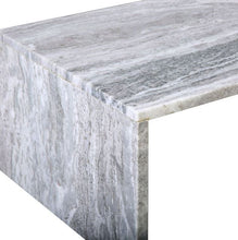 Load image into Gallery viewer, Gray Marble Cocktail Table