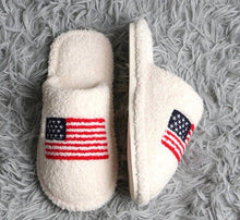 Load image into Gallery viewer, American Flag House Slippers