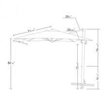 Load image into Gallery viewer, Square Tilt Outdoor Umbrella