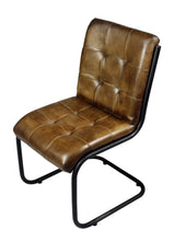 Load image into Gallery viewer, Chestnut Leather Dining Chair