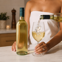 Load image into Gallery viewer, Pearl Bouquet Jeweled Stemmed Wine Glass