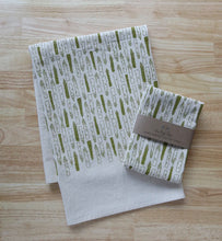 Load image into Gallery viewer, Asparagus Hand Printed Dish Towel