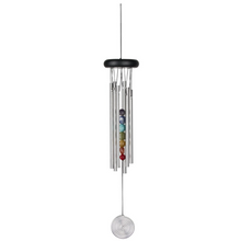 Load image into Gallery viewer, Chakra Wind Chime - Seven Stones - Silver