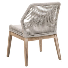 Load image into Gallery viewer, Indoor/Outdoor Taupe and White Loom Dining Chair