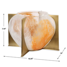 Load image into Gallery viewer, Amber Swirl Vase