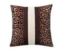 Load image into Gallery viewer, Cheetah Espresso Accent Pillow 24"