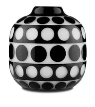 Load image into Gallery viewer, Geometric Black & White Spotted Vase Collection
