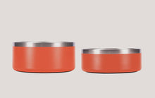 Load image into Gallery viewer, Stainless Steel Anti-Slip Orange Pet Bowl
