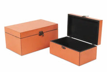 Load image into Gallery viewer, Coral Wooden Storage Box- Set/2