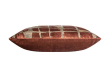 Load image into Gallery viewer, Abstract Rust Gold Pillow