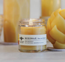 Load image into Gallery viewer, Beeswax Natural Apothecary Glass Candle