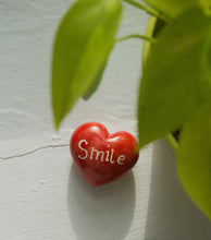 Load image into Gallery viewer, Smile Red Heart Paperweight