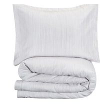 Load image into Gallery viewer, Silver Metallic King Duvet Set