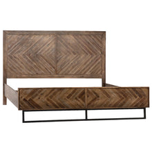 Load image into Gallery viewer, Chevron Acacia Wood Bed