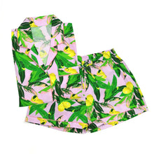 Load image into Gallery viewer, Lavender Lemon Tunic Sleep Shirt/Pajama Set