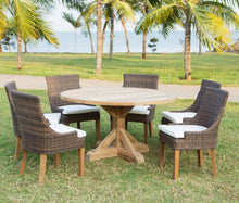 Load image into Gallery viewer, 55” Round Reclaimed Teak Patio Table