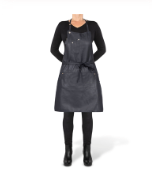 Load image into Gallery viewer, Five Pockets Leather Apron-Slim Fit Black