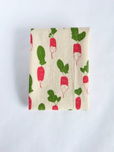 Load image into Gallery viewer, Hand Printed Radish Kitchen Dish Towel