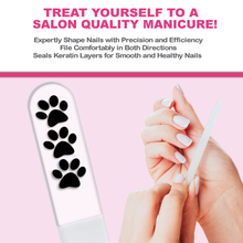 Load image into Gallery viewer, Paw Print Crystal Nail File