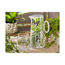 Load image into Gallery viewer, Palm + Butterfly Pitcher