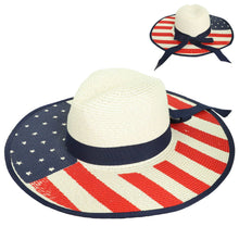 Load image into Gallery viewer, Floppy Oversized USA Flag Sun Hat