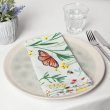 Load image into Gallery viewer, Meadow Butterfly Cotton Napkins S/4