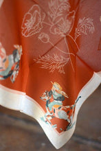 Load image into Gallery viewer, Poppy Western Silk Scarf
