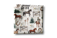 Load image into Gallery viewer, Equestrian Horse Kitchen Dish Towel