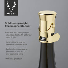 Load image into Gallery viewer, Gold-Plated Heavyweight Champagne Stopper