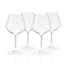 Load image into Gallery viewer, Reserve European Crystal Burgundy Glasses - S/4