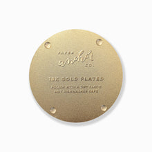 Load image into Gallery viewer, Cool Desert Enamel & Gold Coaster