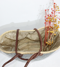 Load image into Gallery viewer, Silver Sequins Palm Leaf Tote/Handbag