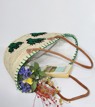 Load image into Gallery viewer, Cactus Straw Tote Handbag