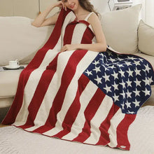 Load image into Gallery viewer, American Flag Soft Throw Blanket