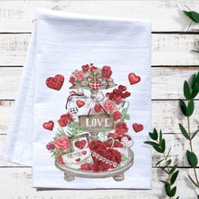 Load image into Gallery viewer, Valentine Tier Tray Tea Towel