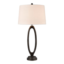 Load image into Gallery viewer, Plaster Oval Table Lamp