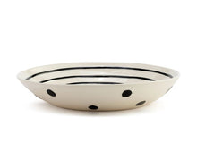 Load image into Gallery viewer, Black Dots Serving Bowl