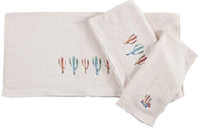 Load image into Gallery viewer, Embroidered Cactus Bath Towel Set 3-piece