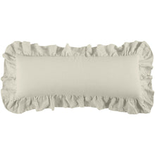 Load image into Gallery viewer, Linen Ruffled Lumbar Pillow Collection