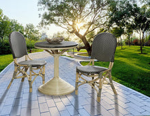Load image into Gallery viewer, Black French Weave Bistro Table