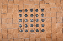 Load image into Gallery viewer, Studded leather weaved pillow