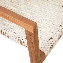 Load image into Gallery viewer, Teak Wood White Wash Chair