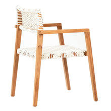 Load image into Gallery viewer, Teak Wood White Wash Chair