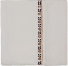 Load image into Gallery viewer, Fair Isle Embroidery Cream Sheet Set